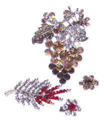brooch. brooch on the background