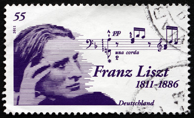 Postage stamp Germany 2011 Franz Liszt, Hungarian Composer