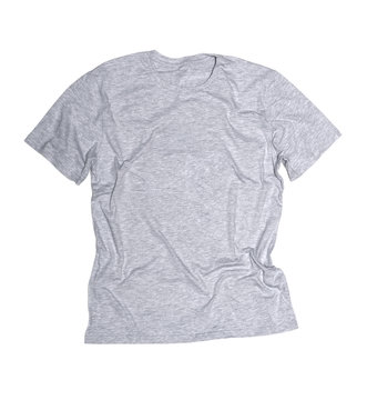 gray t-shirt on a white background