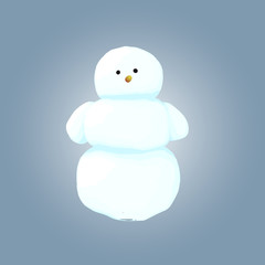 Snowman_Vector illustration