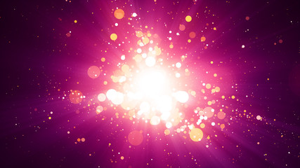 Pink Particles Light Center Background