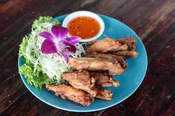 fried pepper and salt chicken