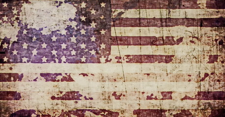 Old Grunge USA Flag