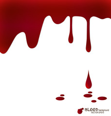 Blood dripping, blood background. Vector illustration.