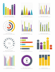 set of infographics elements