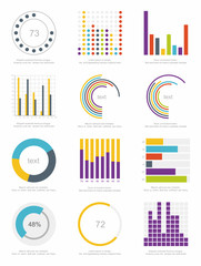 set of infographics elements