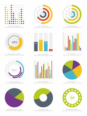 set of infographics elements