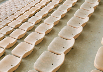 Fototapeta premium yellow seat in the stadium