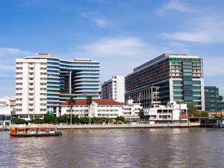 The first hospital in Thailand under blue sky