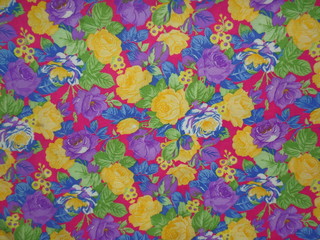 Fototapeta na wymiar floral motif textile