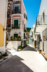 Fototapeta premium centro abitato dell'isola di Ponza