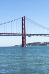 Bridge on Tagus river, Lisbon, Portugal
