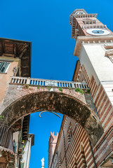 Fototapeta premium Torre Dei Lamberti in Verona Italy