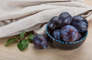 Ripe fresh plum