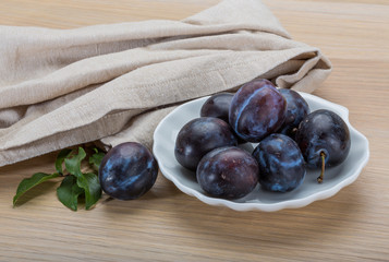 Ripe fresh plum