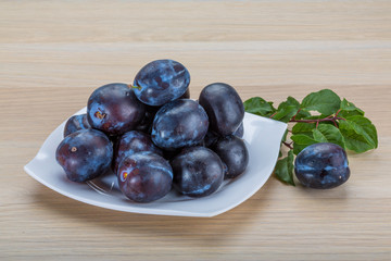 Fresh plums