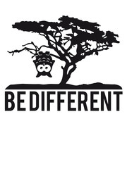 Eule Kopfüber Baum Hängen Be Different