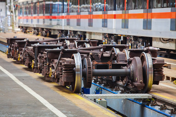 Undercarriages for maintenance of subway wagons - Powered by Adobe