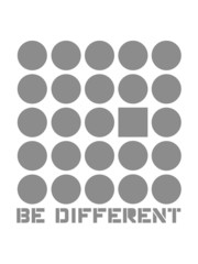 Eckig Viereck Kreis Form Anders Kanten Be Different