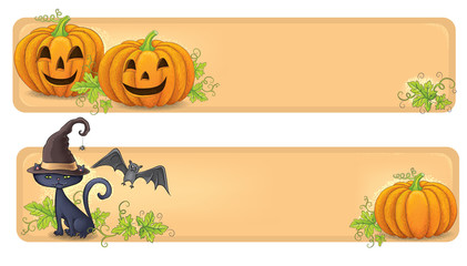 Happy Halloween banners