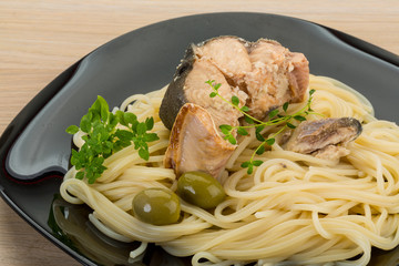 Pasta with salmon