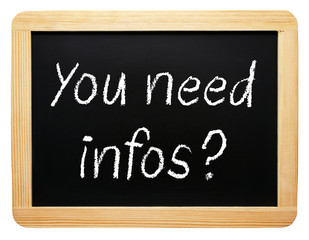 Obraz premium You need infos or information