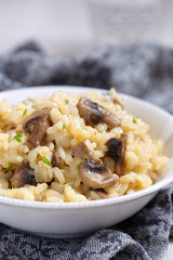 Mushroom risotto