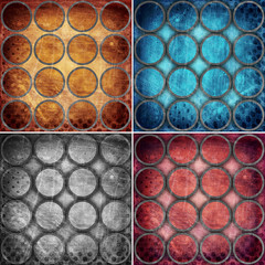 set of colorful circles backgrounds, illustration