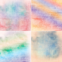 set of vintage colorful backgrounds