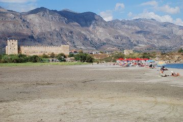 Badestran Frangokastello Kreta Griechenland Traverne