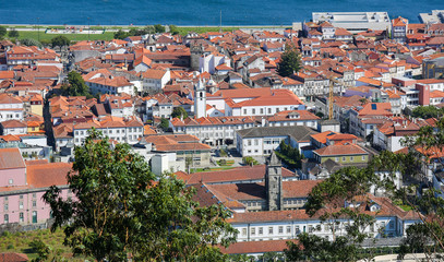 Fototapeta na wymiar Aerial view on Viana do Castelo, Portugal