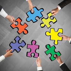 Teamwork and integration concept