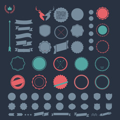 elements for creating retro vintage logo, label, sign