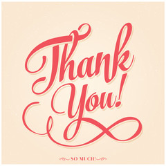 Thank You typographical background