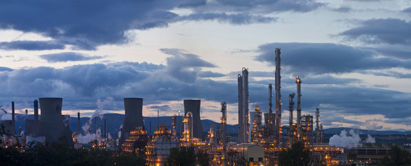 Grangemouth oil refinery complex