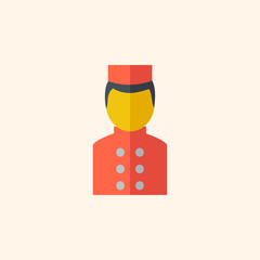 Bellboy. Travel Flat Icon