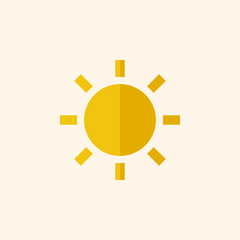 Sun. Travel Flat Icon
