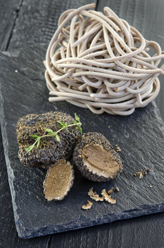 rare and expensive black truffle