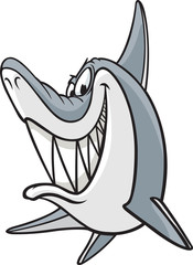 Naklejka premium Sneaky Shark