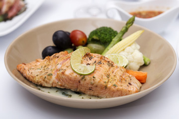 Salmon steak