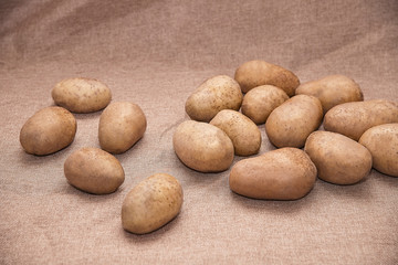 Fototapeta na wymiar Young potatoes