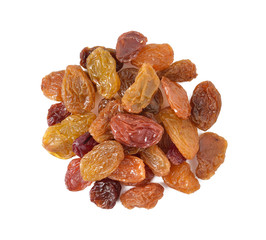 raisins isolated on white background