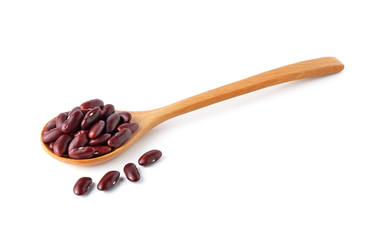 kidney beans on white background