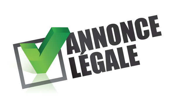 annonce l&eacute;gale