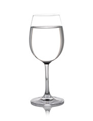 glass of water isolated on white background