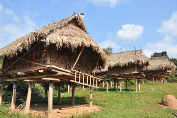 Fototapeta na wymiar Paddy hut in Laos
