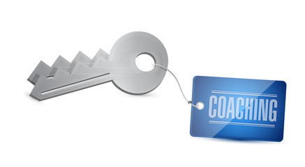 coaching key illustration design