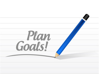 plan goals message illustration design