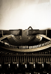 Vintage filtered image of typewriter