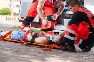 First aid after accident